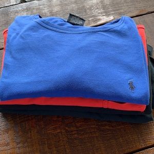 PRE-OWNED POLO RALPH LAUREN TEES - BUNDLE OF 4 MED